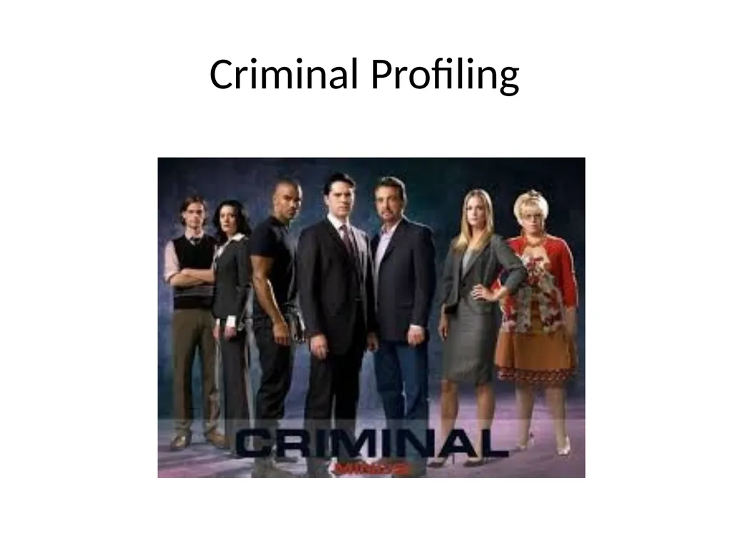 Criminal Profiling 2 Introduction—Vocabulary - slide 1 of 52