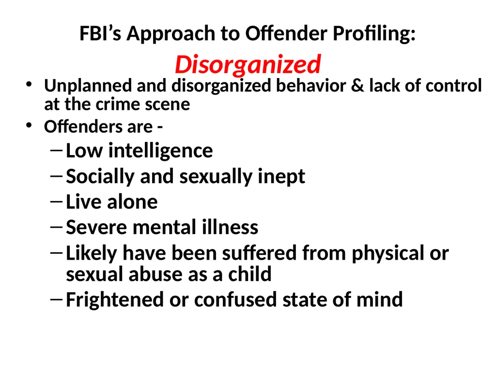 Criminal Profiling 2 Introduction—Vocabulary - slide 49 of 52