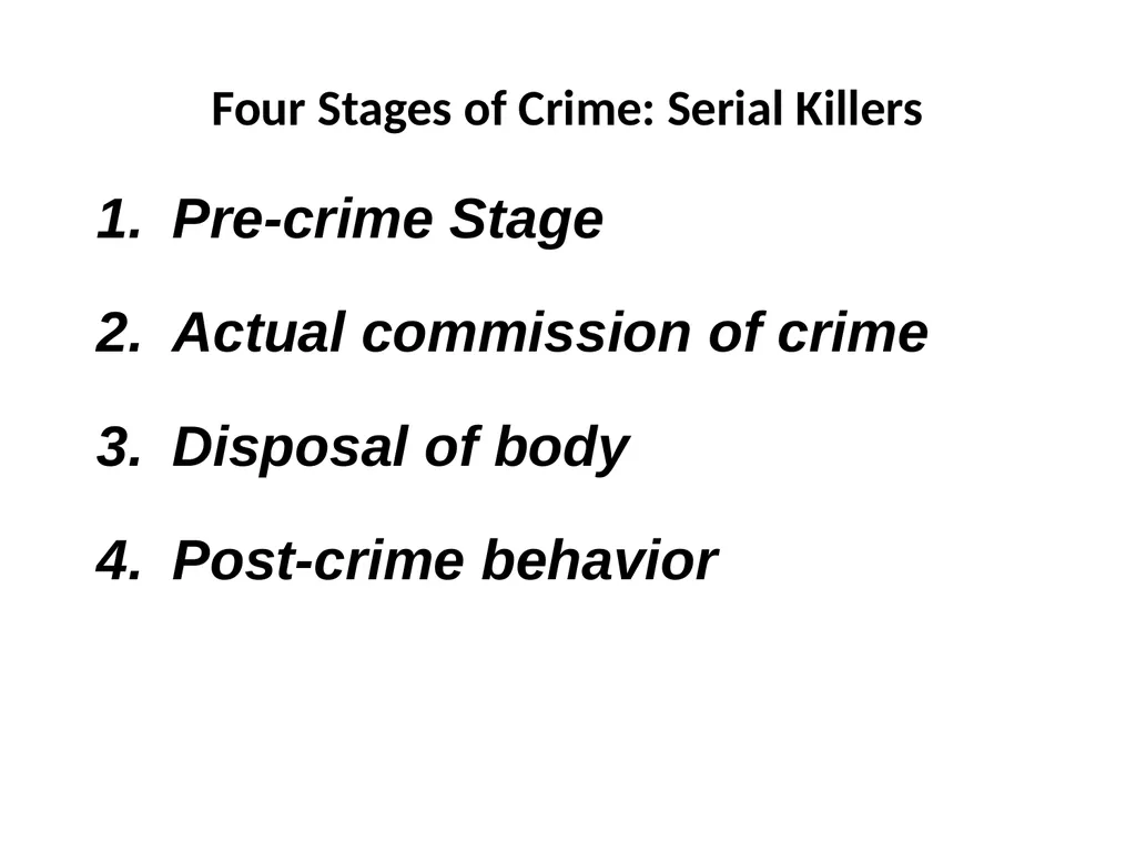 Criminal Profiling 2 Introduction—Vocabulary - slide 50 of 52