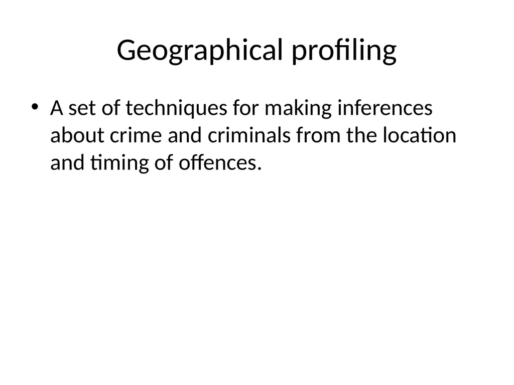 Criminal Profiling 2 Introduction—Vocabulary - slide 22 of 52