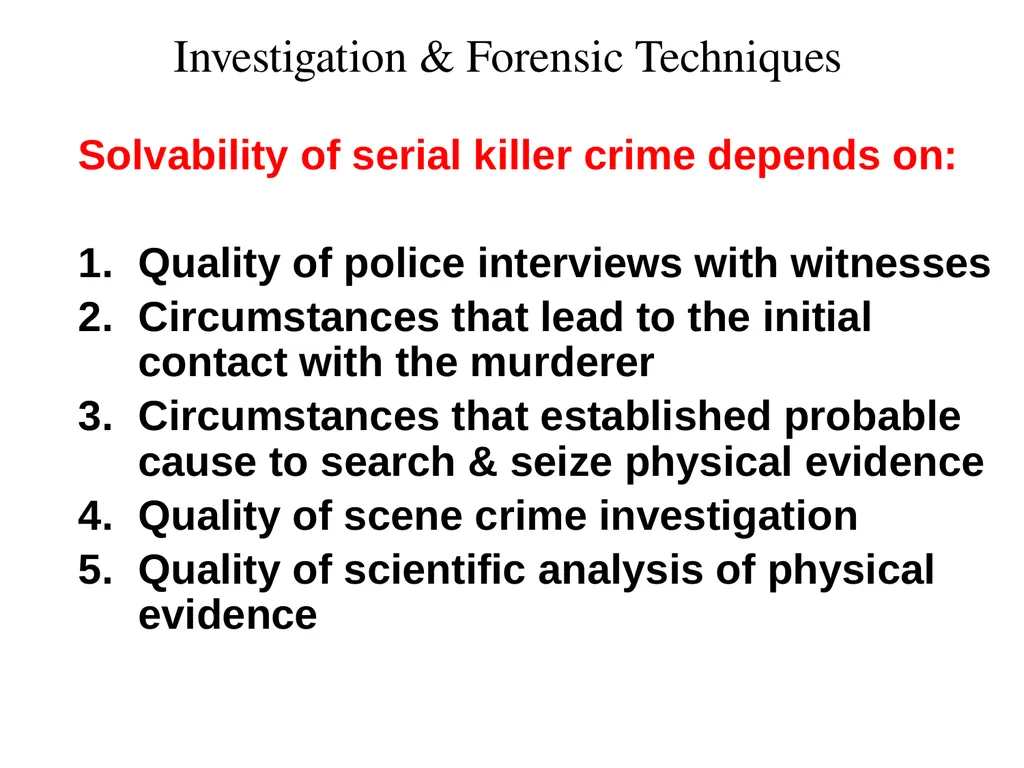 Criminal Profiling 2 Introduction—Vocabulary - slide 51 of 52