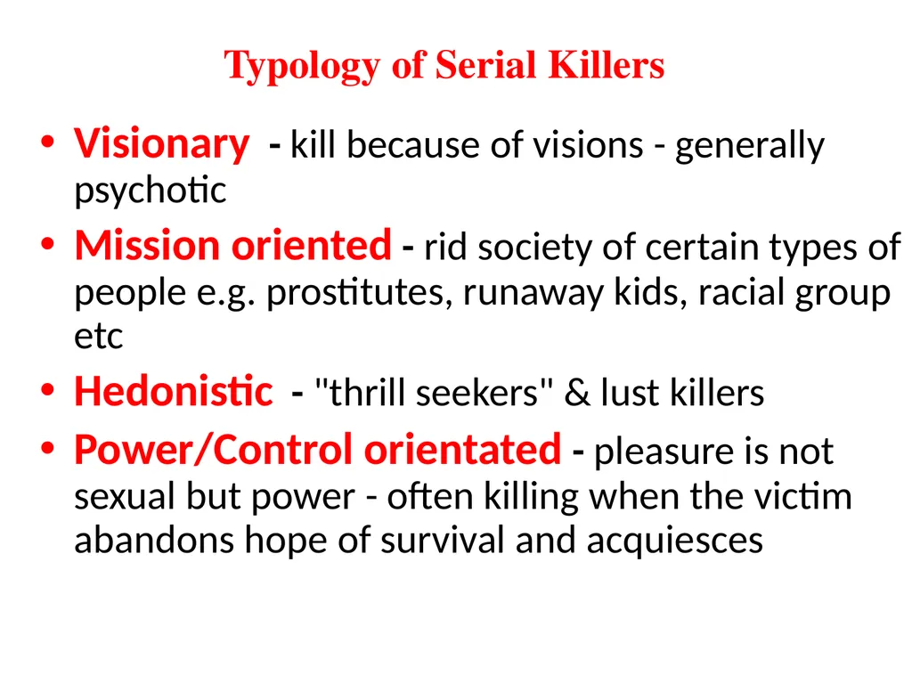 Criminal Profiling 2 Introduction—Vocabulary - slide 46 of 52