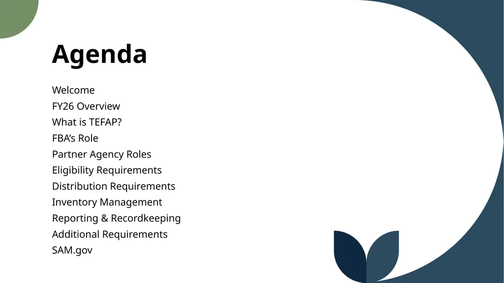 The Emergency Food Assistance Program Annual - slide 4 of 37