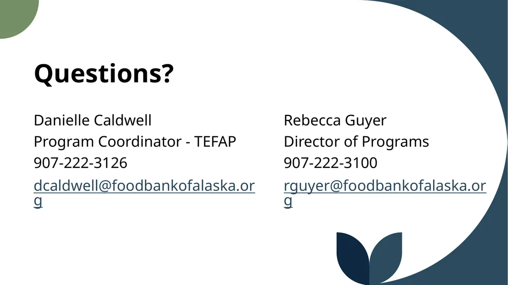 The Emergency Food Assistance Program Annual - slide 37 of 37