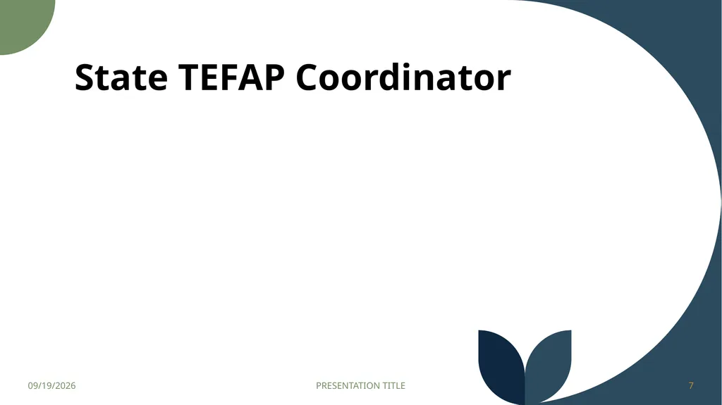 The Emergency Food Assistance Program Annual - slide 7 of 37