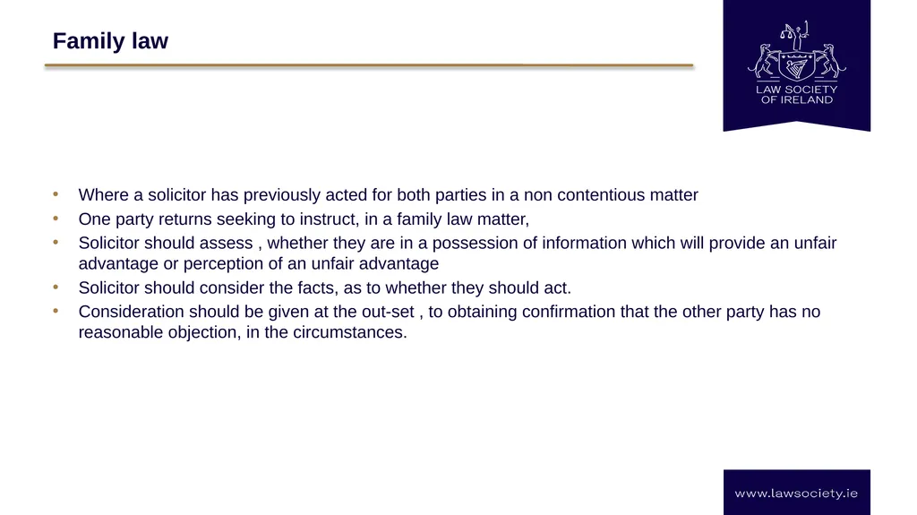Law Society Practice Information Session: - slide 9 of 20