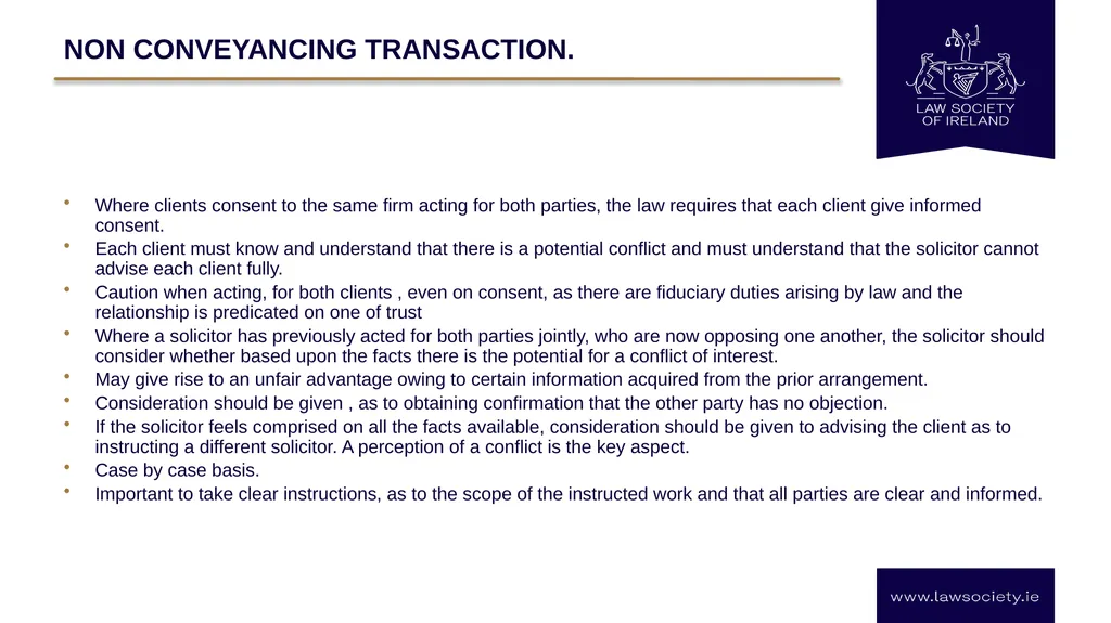 Law Society Practice Information Session: - slide 6 of 20