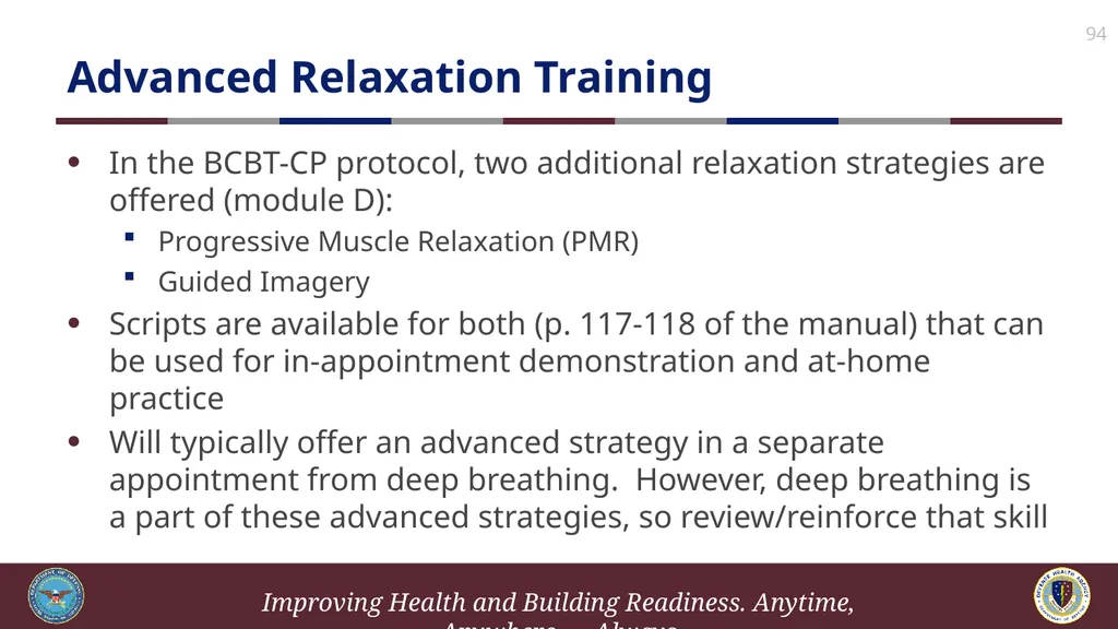 Brief Cognitive Behavioral Therapy for Pain - slide 94 of 178