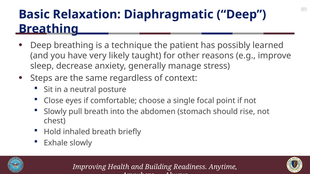 Brief Cognitive Behavioral Therapy for Pain - slide 89 of 178