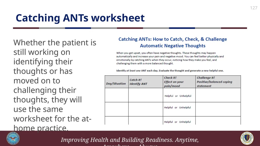 Brief Cognitive Behavioral Therapy for Pain - slide 127 of 178