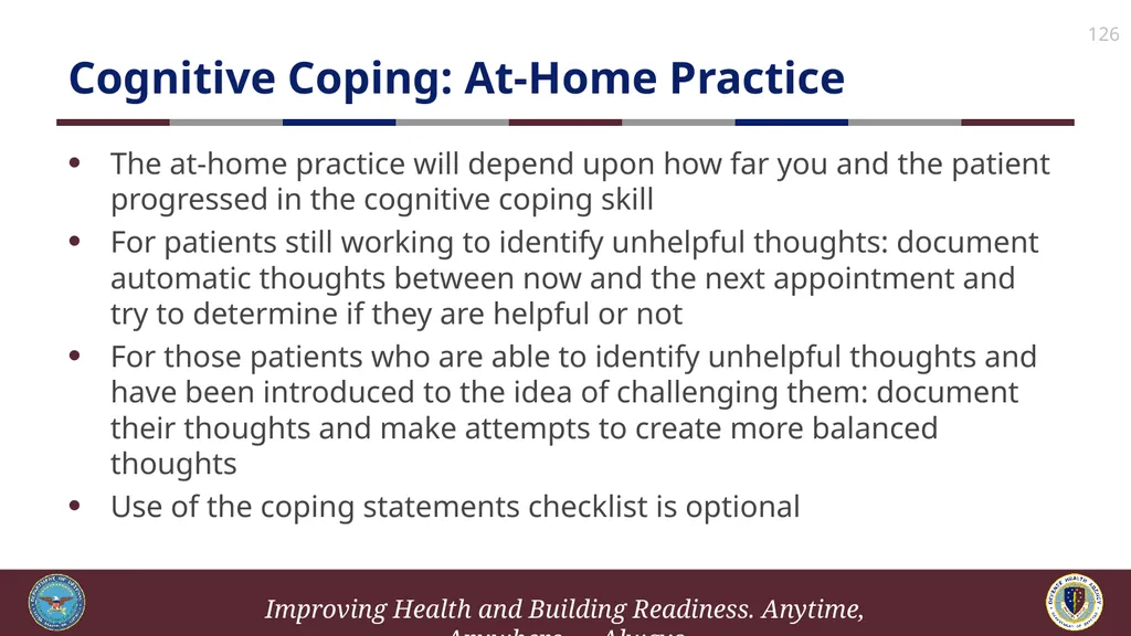 Brief Cognitive Behavioral Therapy for Pain - slide 126 of 178