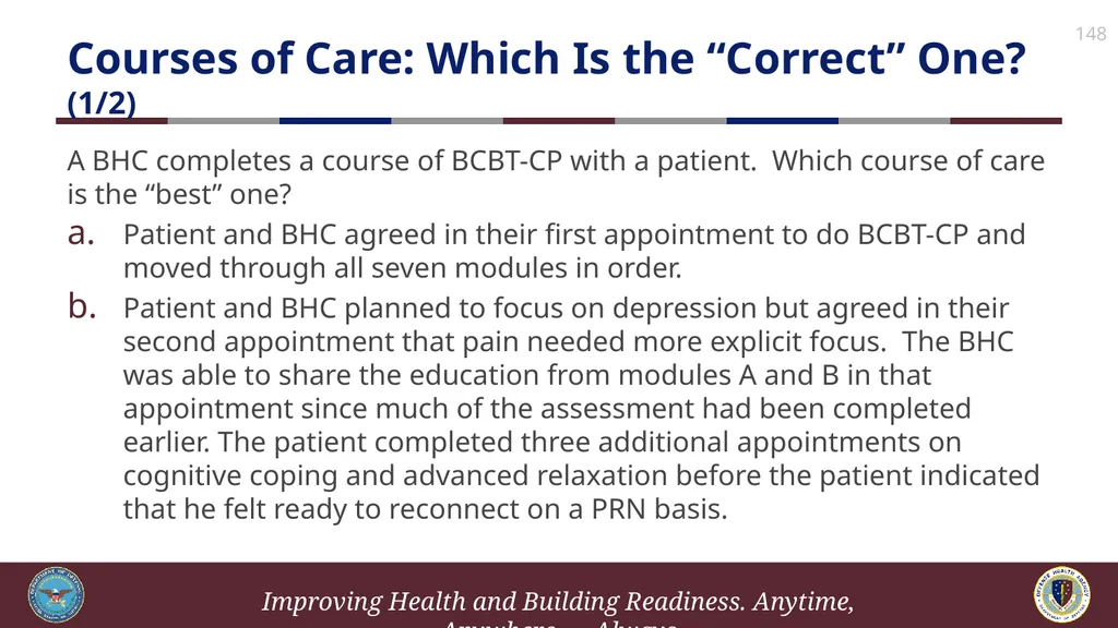 Brief Cognitive Behavioral Therapy for Pain - slide 148 of 178