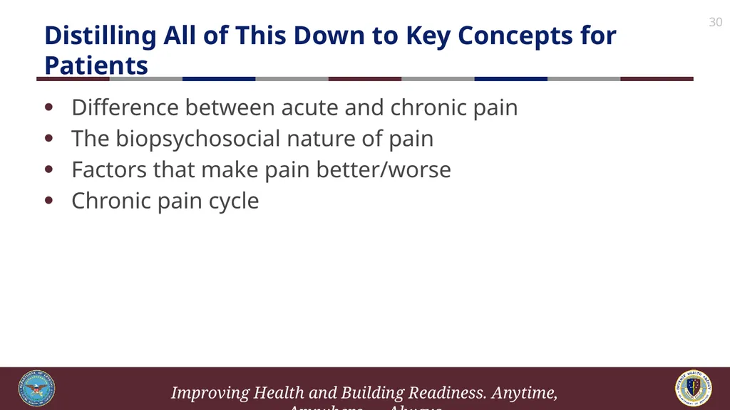 Brief Cognitive Behavioral Therapy for Pain - slide 30 of 178