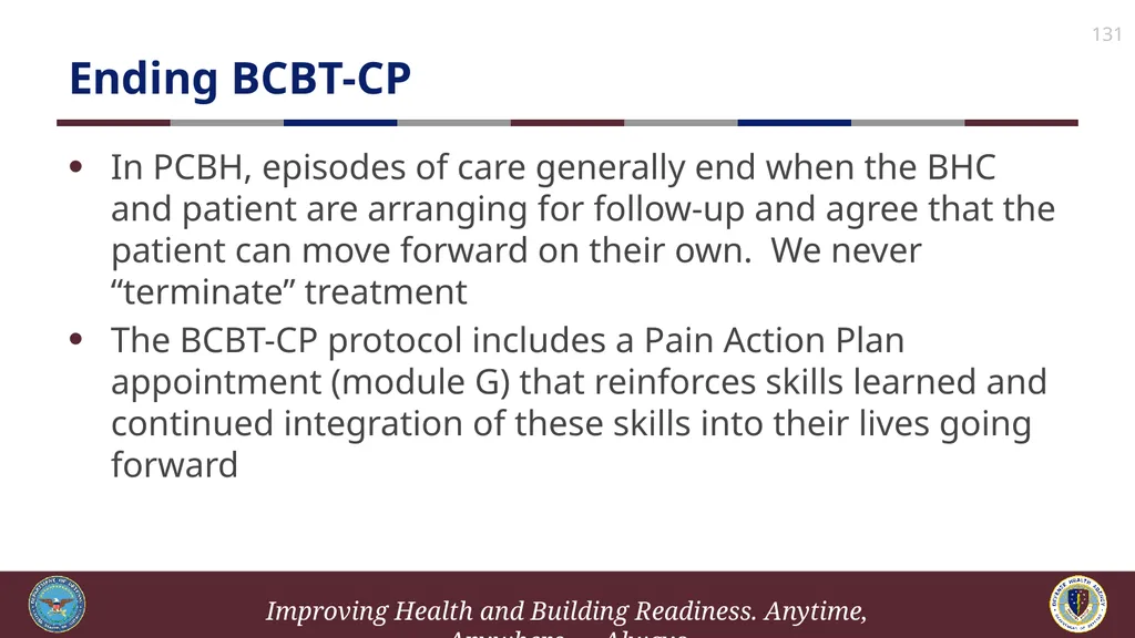 Brief Cognitive Behavioral Therapy for Pain - slide 131 of 178