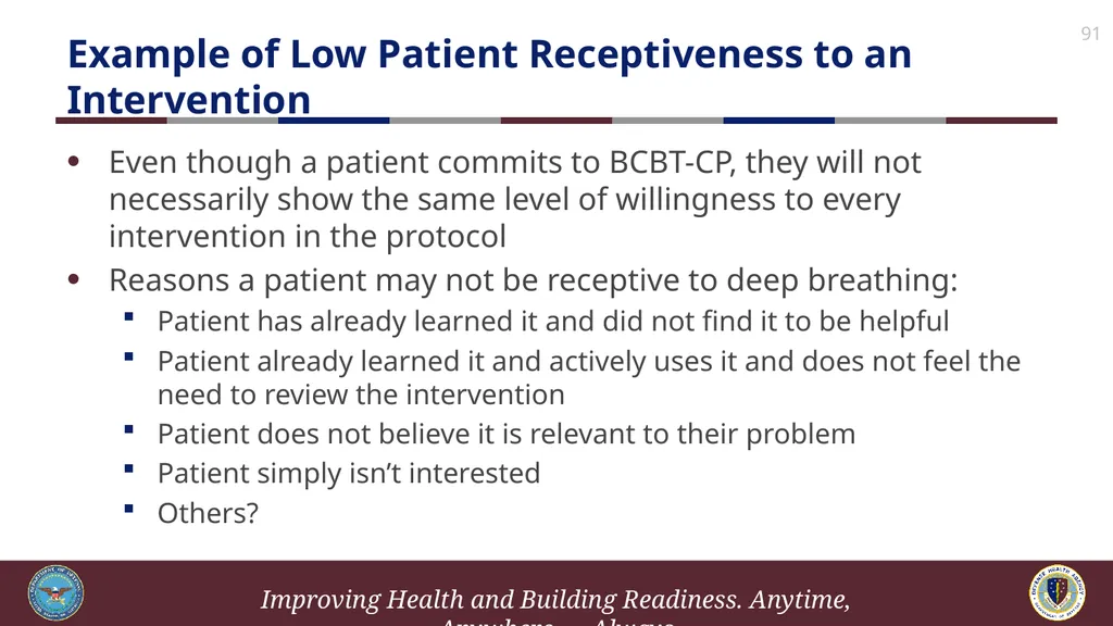 Brief Cognitive Behavioral Therapy for Pain - slide 91 of 178