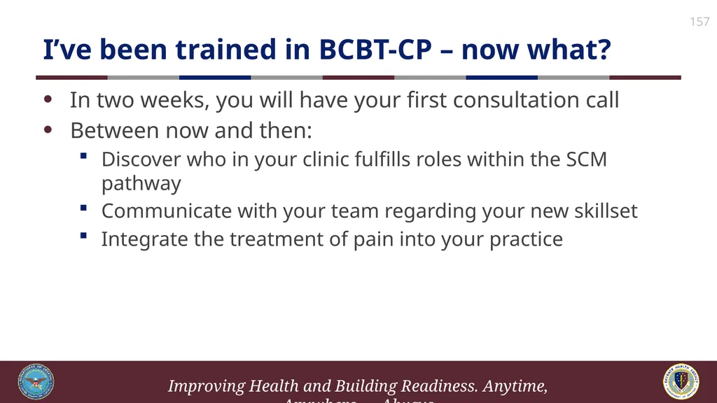 Brief Cognitive Behavioral Therapy for Pain - slide 157 of 178