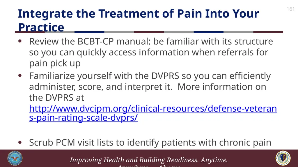 Brief Cognitive Behavioral Therapy for Pain - slide 161 of 178