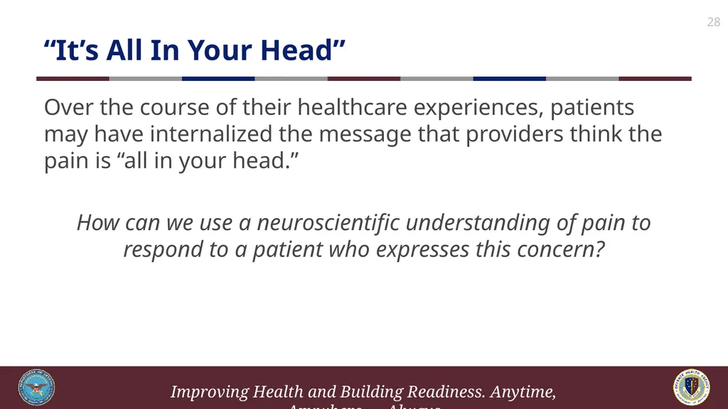 Brief Cognitive Behavioral Therapy for Pain - slide 28 of 178