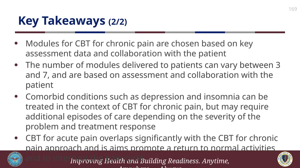 Brief Cognitive Behavioral Therapy for Pain - slide 169 of 178
