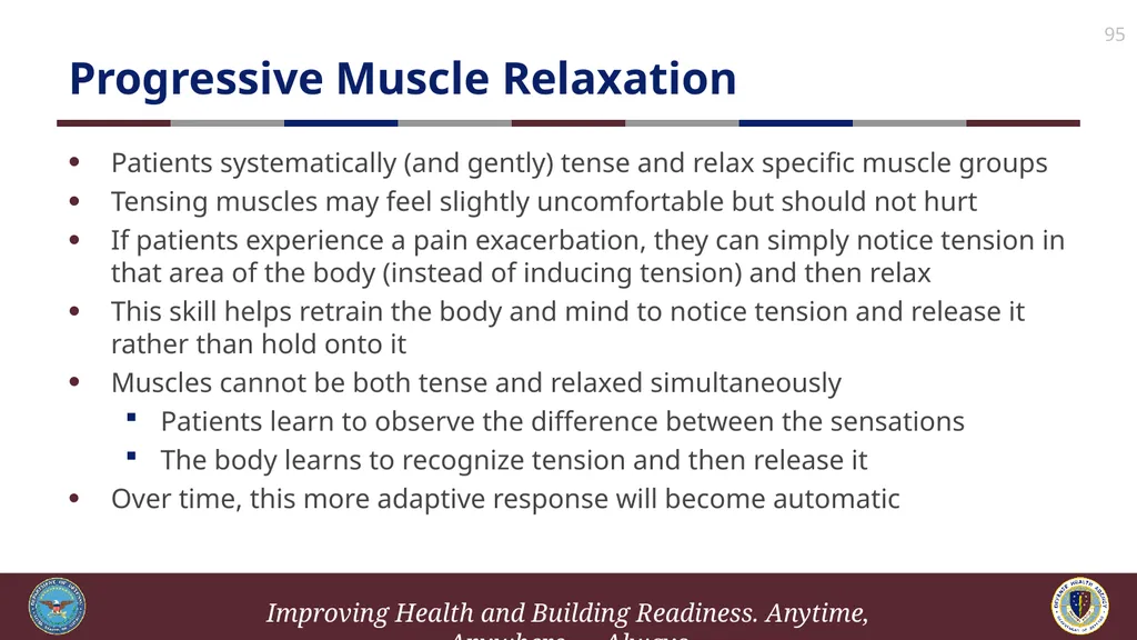 Brief Cognitive Behavioral Therapy for Pain - slide 95 of 178