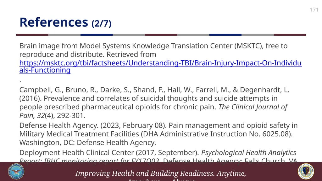 Brief Cognitive Behavioral Therapy for Pain - slide 171 of 178