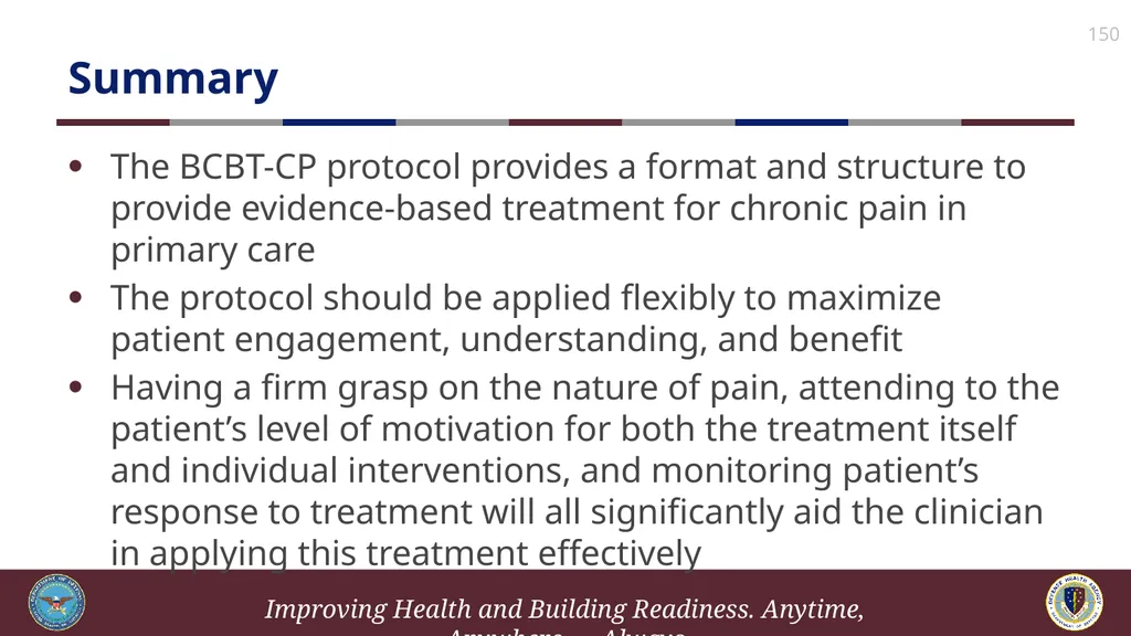 Brief Cognitive Behavioral Therapy for Pain - slide 150 of 178