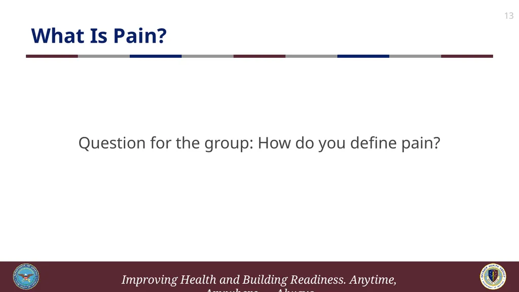 Brief Cognitive Behavioral Therapy for Pain - slide 13 of 178