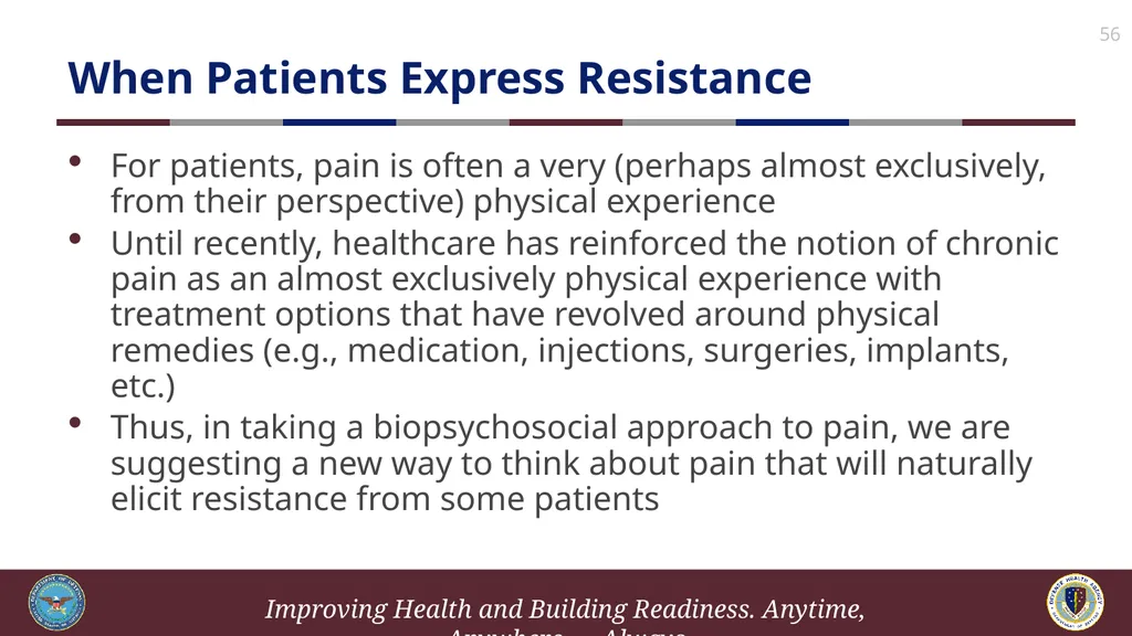 Brief Cognitive Behavioral Therapy for Pain - slide 56 of 178