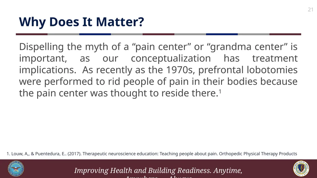 Brief Cognitive Behavioral Therapy for Pain - slide 21 of 178