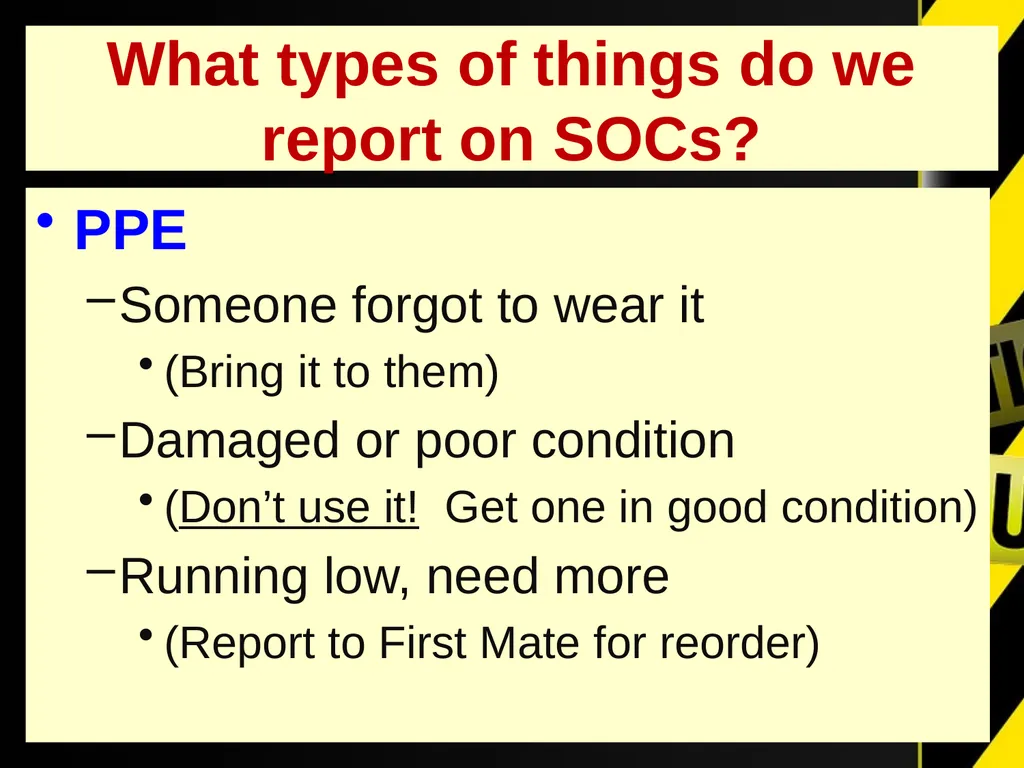Safety Observation Cards A TDI Tool for - slide 8 of 21