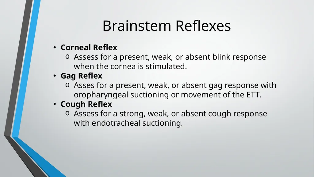 Neurological Assessment Overview By: Aliyah - slide 45 of 49