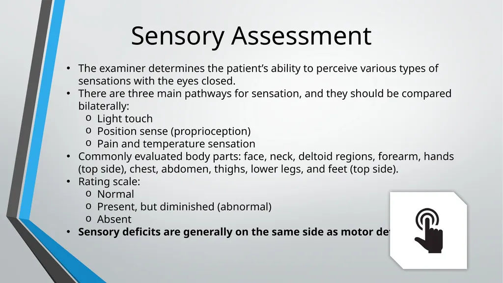 Neurological Assessment Overview By: Aliyah - slide 22 of 49