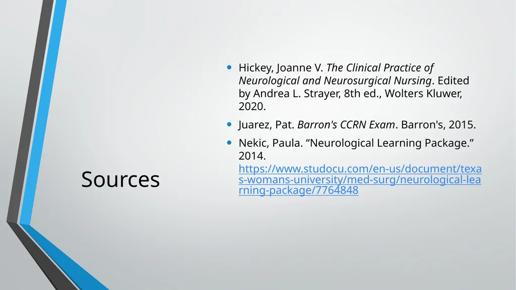 Neurological Assessment Overview By: Aliyah - slide 49 of 49