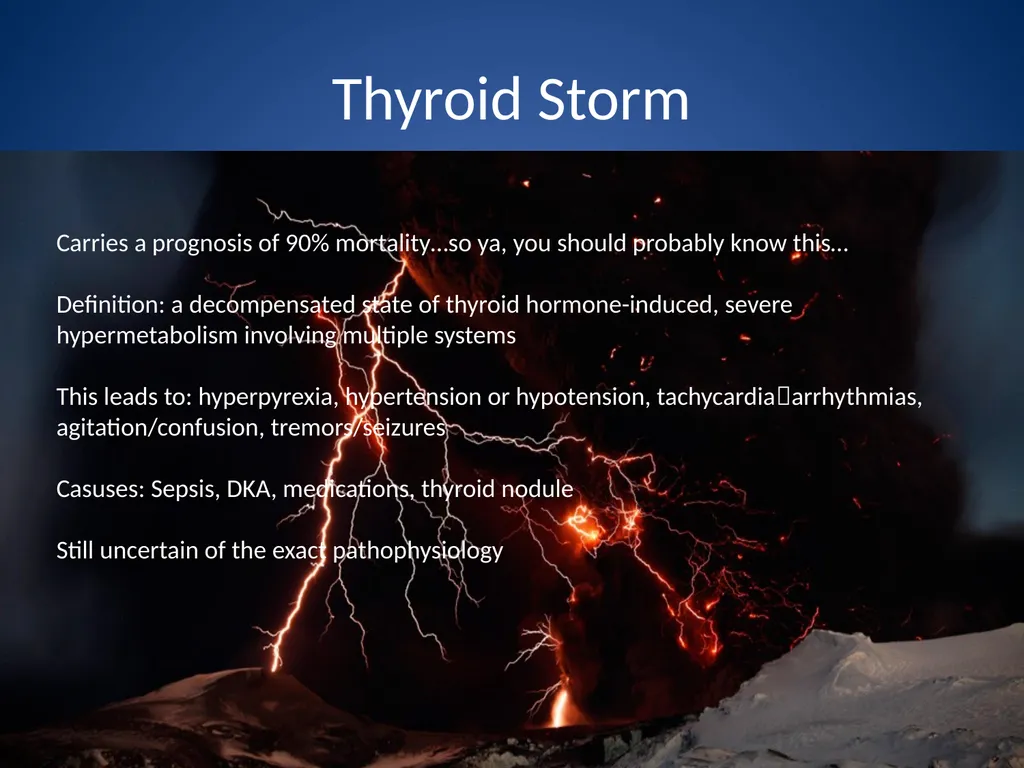 Endocrine and Hematologic Emergencies Patrick - slide 16 of 27