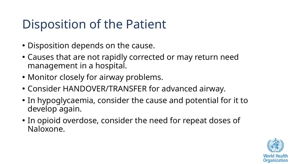 Altered Mental Status Basic Emergency Care Course - slide 71 of 77