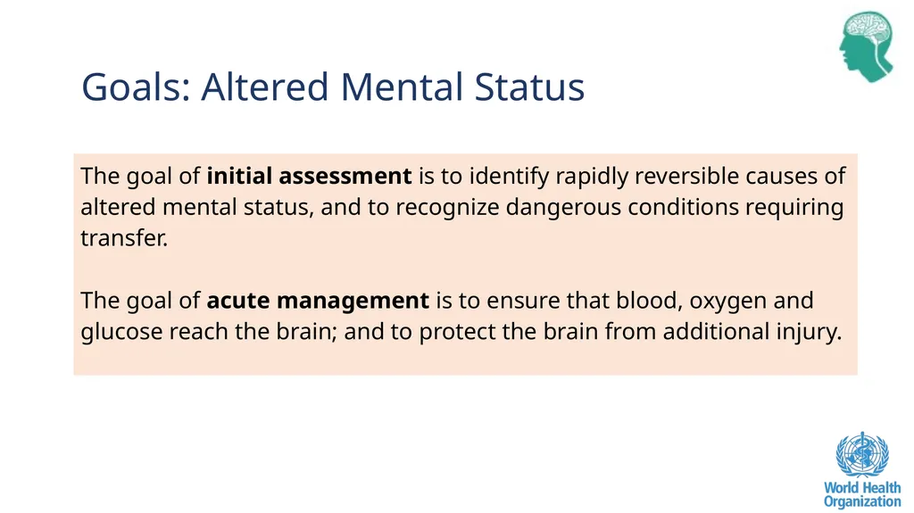 Altered Mental Status Basic Emergency Care Course - slide 5 of 77