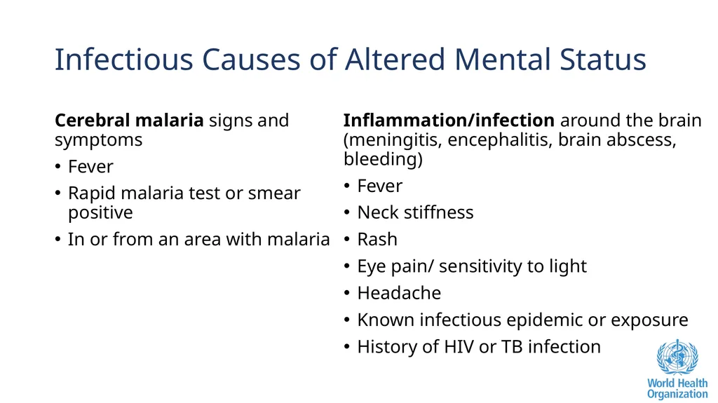 Altered Mental Status Basic Emergency Care Course - slide 43 of 77