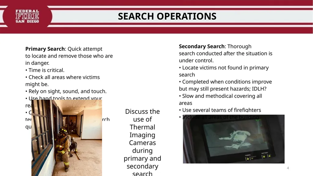 PRIMARY & SECONDARY SEARCH PROCEDURES FFDSD - slide 4 of 24