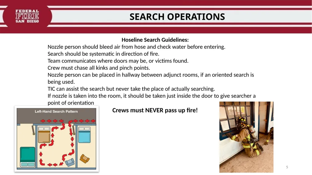 PRIMARY & SECONDARY SEARCH PROCEDURES FFDSD - slide 5 of 24