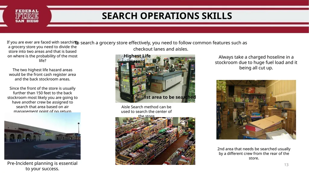 PRIMARY & SECONDARY SEARCH PROCEDURES FFDSD - slide 13 of 24