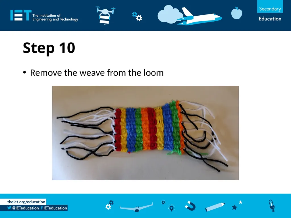 Wonderful Weaving Using wool to make a woven - slide 12 of 14