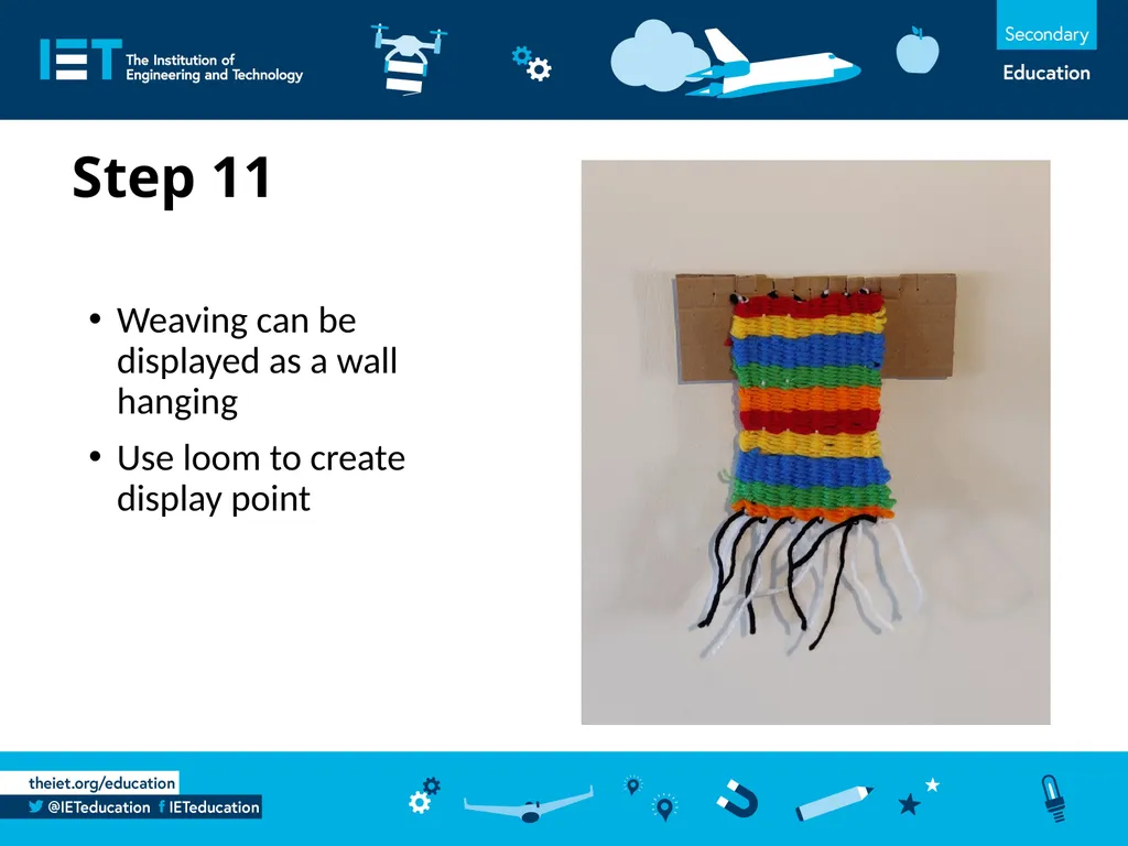 Wonderful Weaving Using wool to make a woven - slide 13 of 14