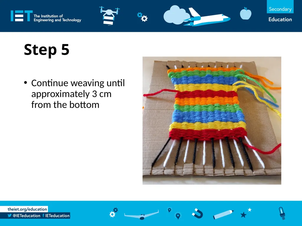 Wonderful Weaving Using wool to make a woven - slide 7 of 14