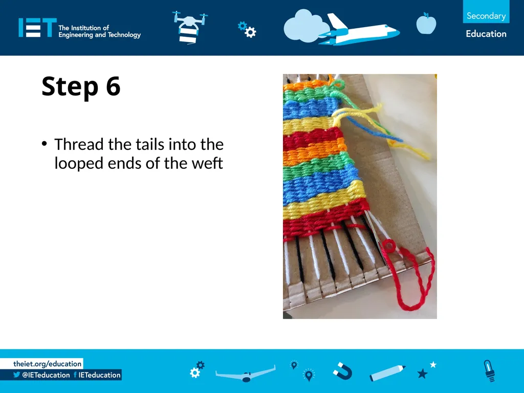 Wonderful Weaving Using wool to make a woven - slide 8 of 14