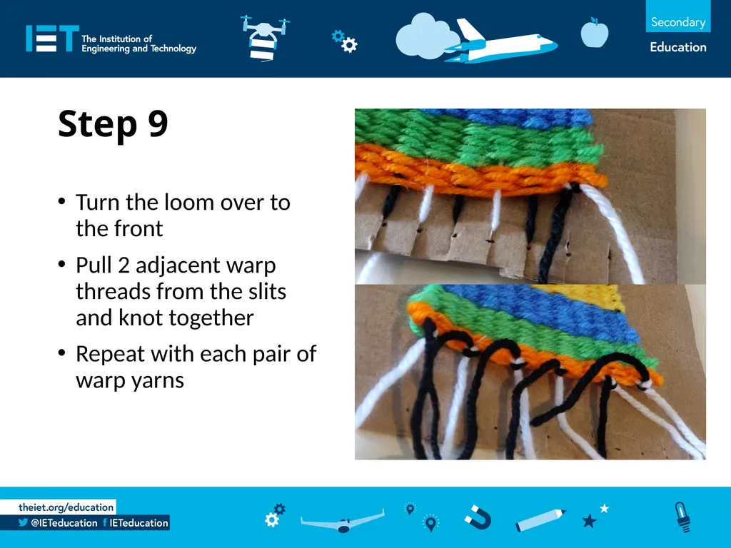 Wonderful Weaving Using wool to make a woven - slide 11 of 14