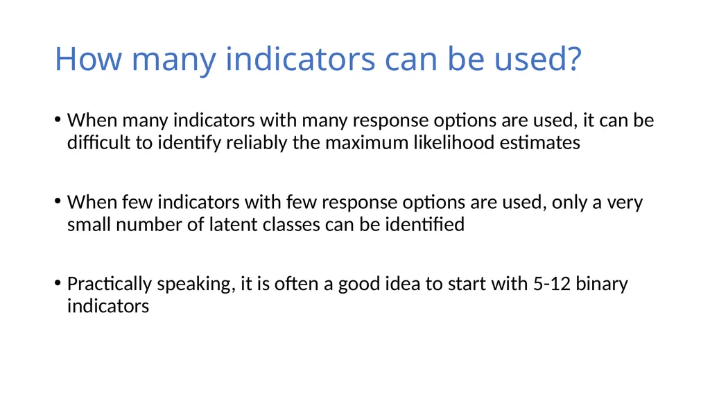 An Introduction to Latent Class Analysis (LCA) - slide 23 of 33