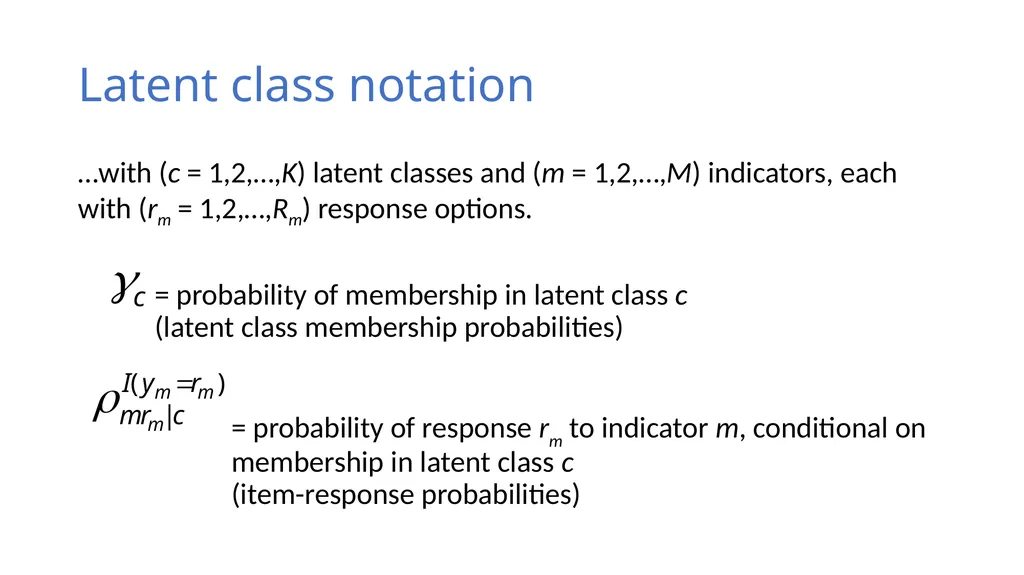 An Introduction to Latent Class Analysis (LCA) - slide 29 of 33