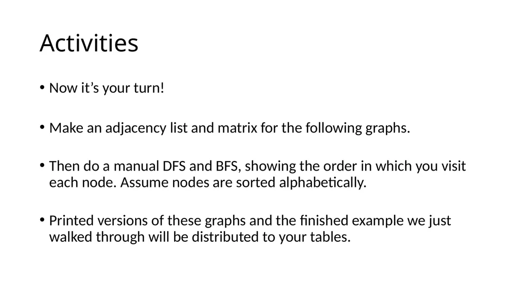 ComSSA DSA Revision Depth First and Breadth First - slide 46 of 51