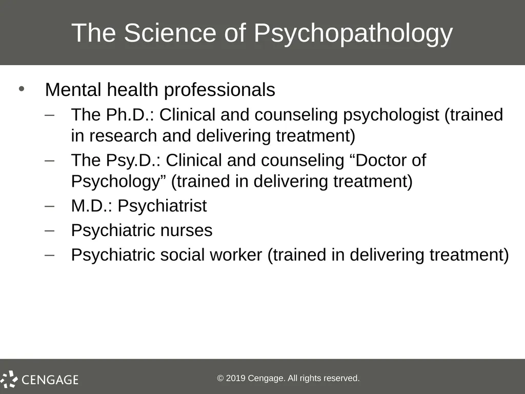 Essentials of Abnormal Psychology Eighth Edition - slide 8 of 39