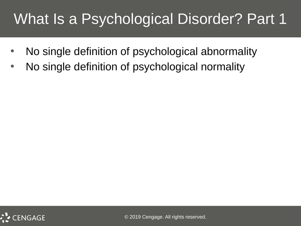 Essentials of Abnormal Psychology Eighth Edition - slide 4 of 39